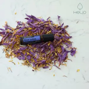 etherische olie van blauwe lotus