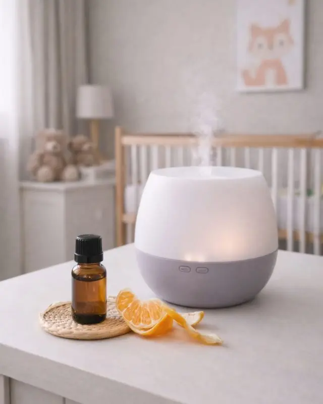 tangerine etherische olie diffuser kinderkamer