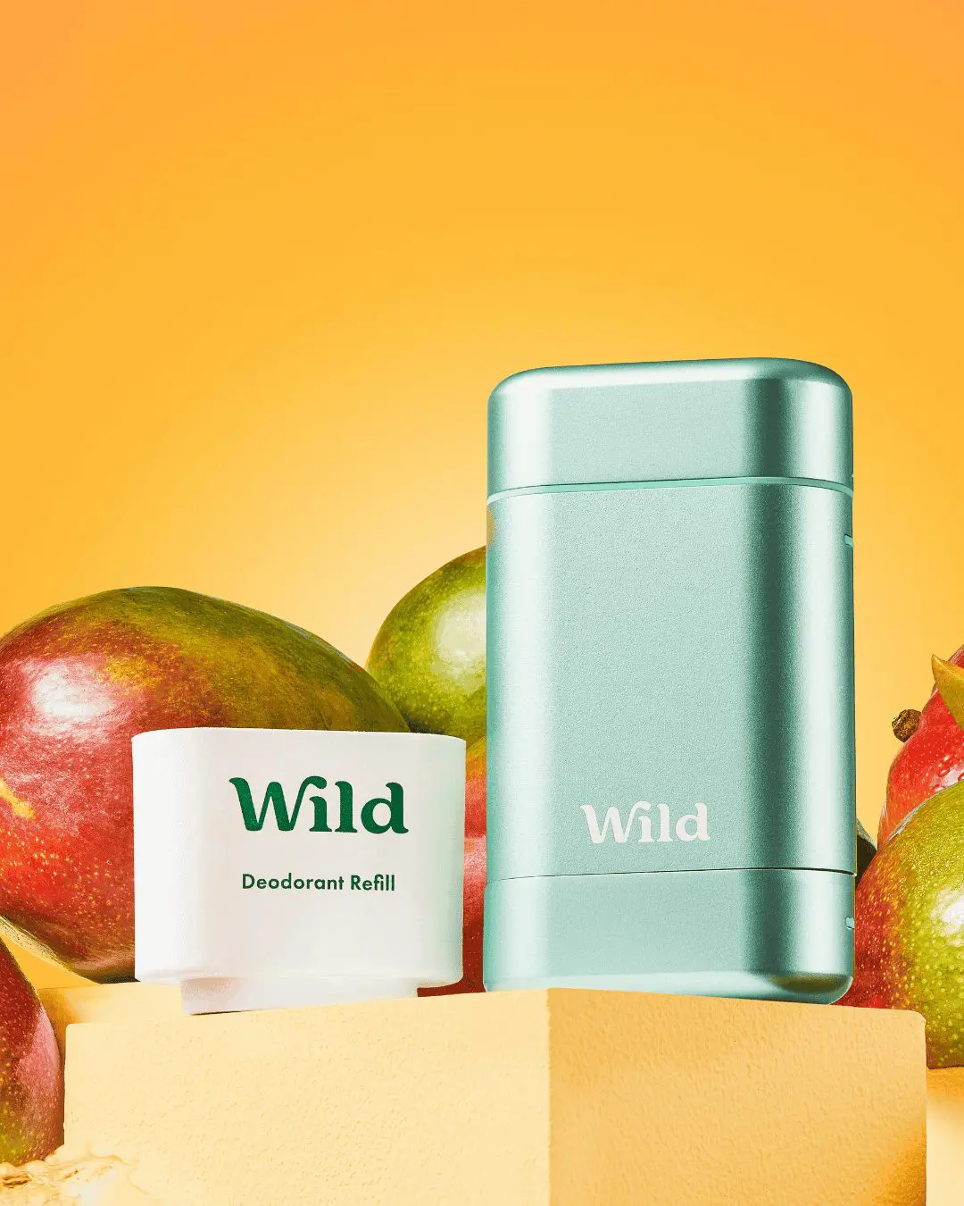 Wild stick deodorant in gebruik