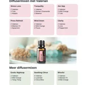 Voorbeeldpagina BOGO-gids: Valerian diffusermixen